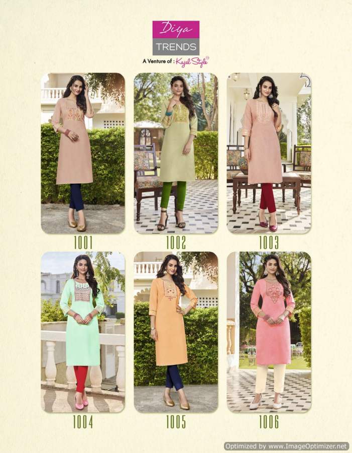 Fashion Bird Vol 1 By Diya Trends Ethnic Wear Wholesale Embroidery Kurtis